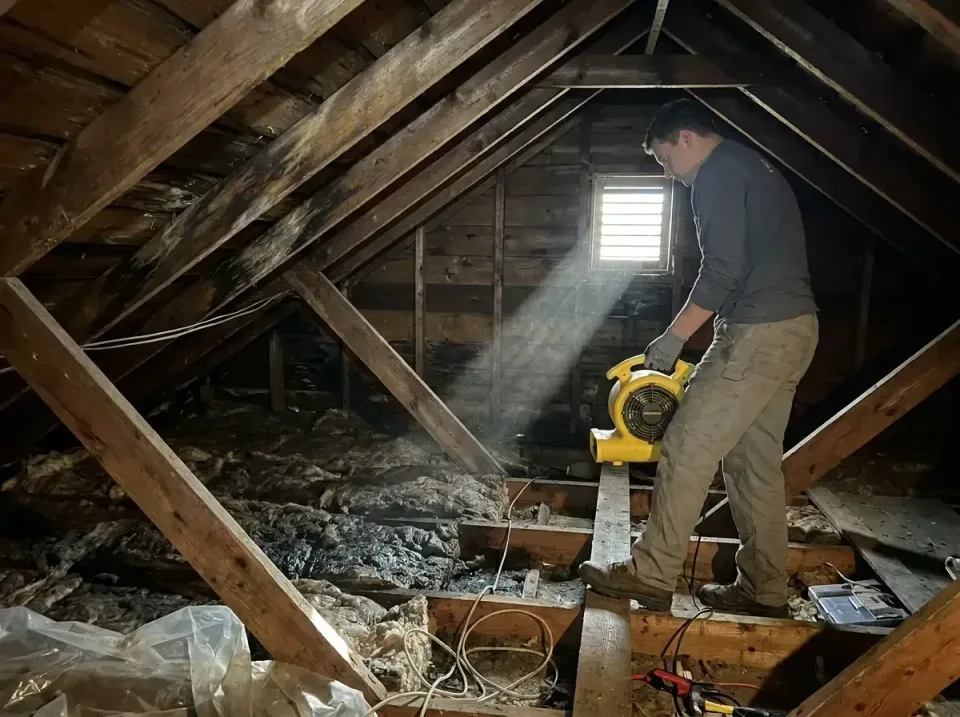 attic-water-damage-drying-proc-007 — frequently asked questions, Emergency Water Extraction & 24/7 Flood Response in Oconto…